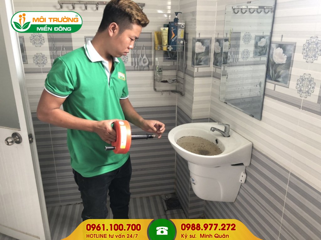 Dự toán chi phí thông tắc lavabo tại Bình Dương