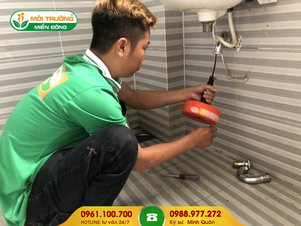 Giá dịch vụ thông tắc lavabo tại Bình Dương