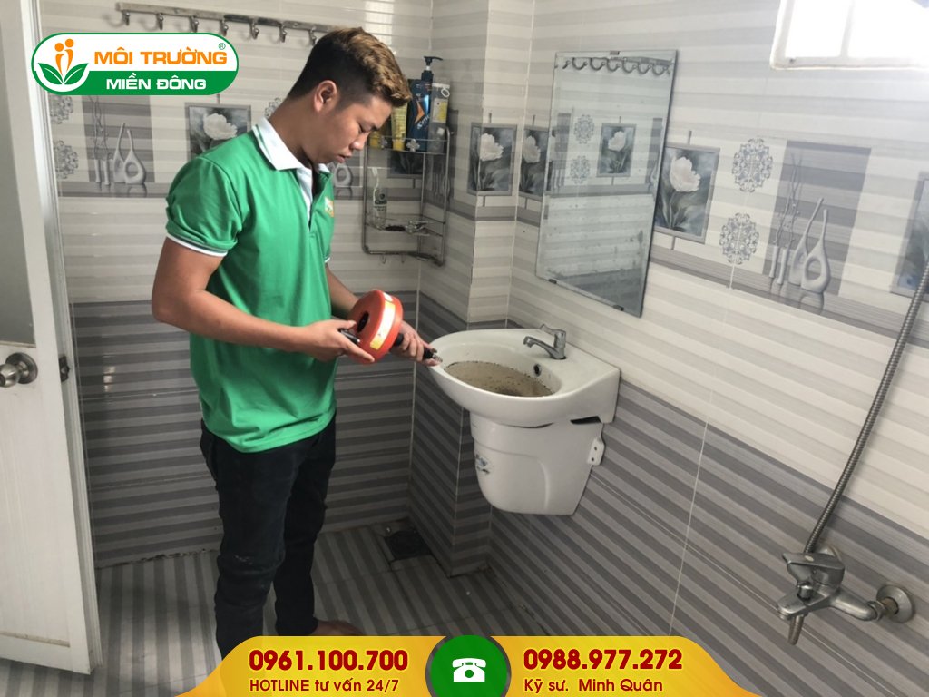 Dịch vụ thông tắc lavabo tại Bình Dương