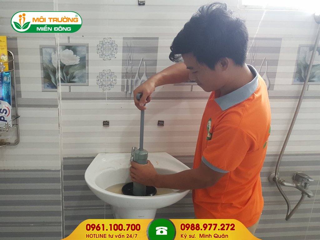 Dự toán chi phí thông tắc lavabo tại Đồng Nai