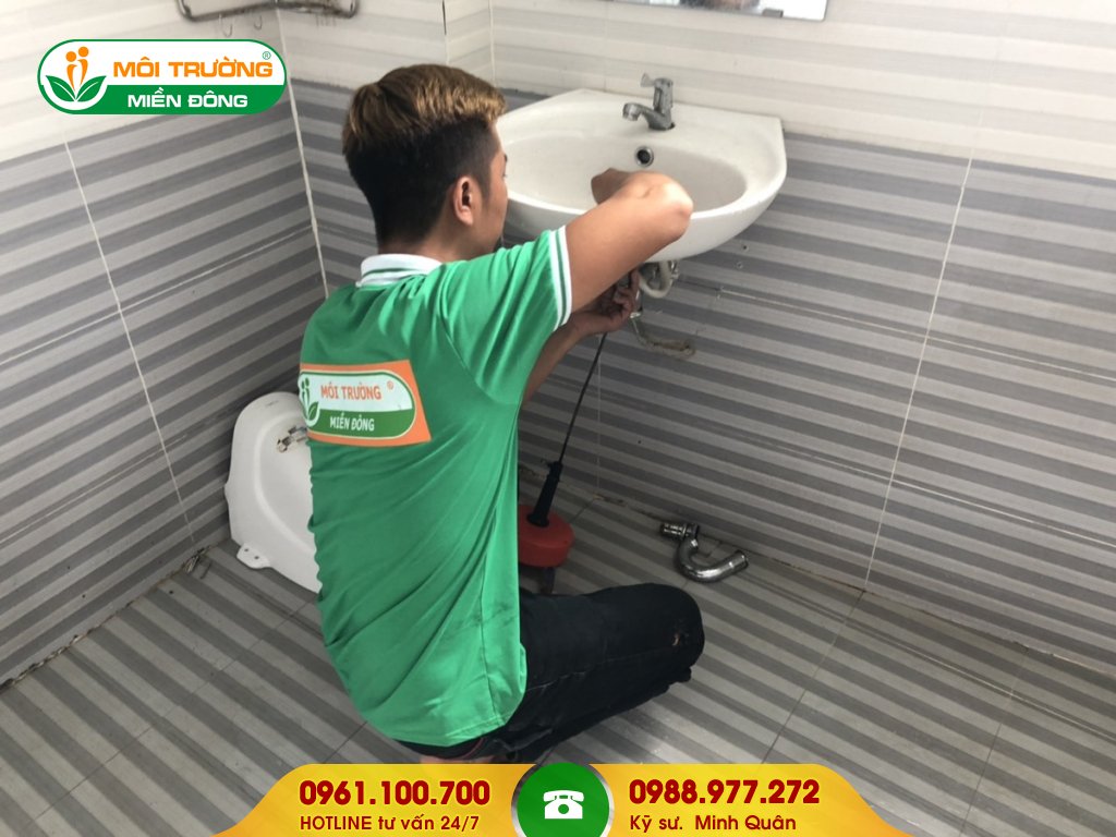 Đơn giá thông tắc lavabo tại TPHCM