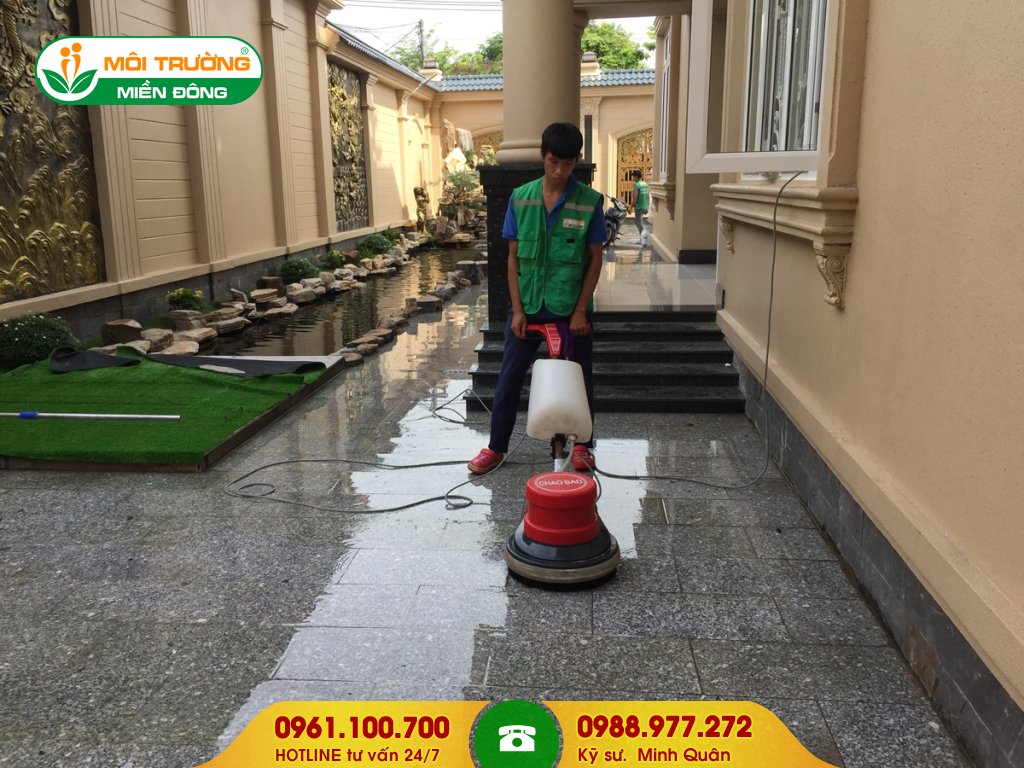 Chi phí dịch vụ đánh bóng đá Granite