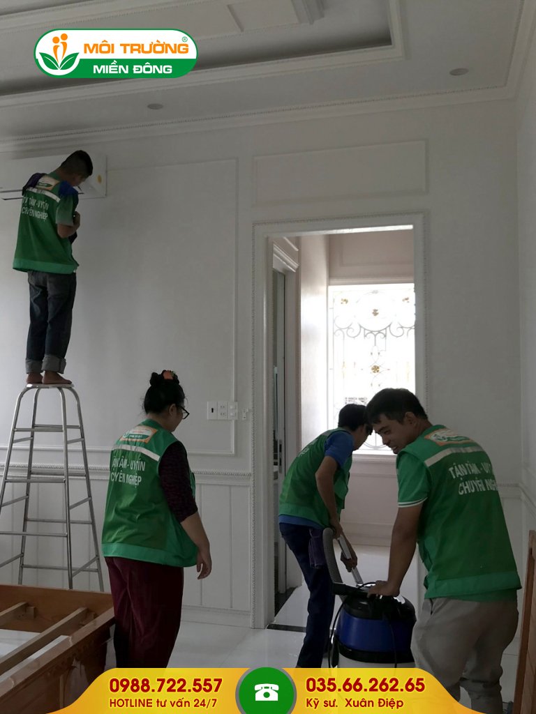 Thuê dịch vụ vệ sinh công nghiệp tại đường Mỹ Phước - Tân Vạn