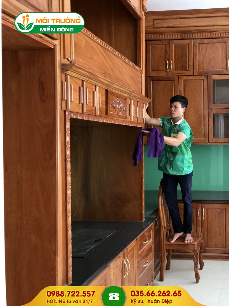 Bảng giá dịch vụ vệ sinh tủ bếp tại nhà