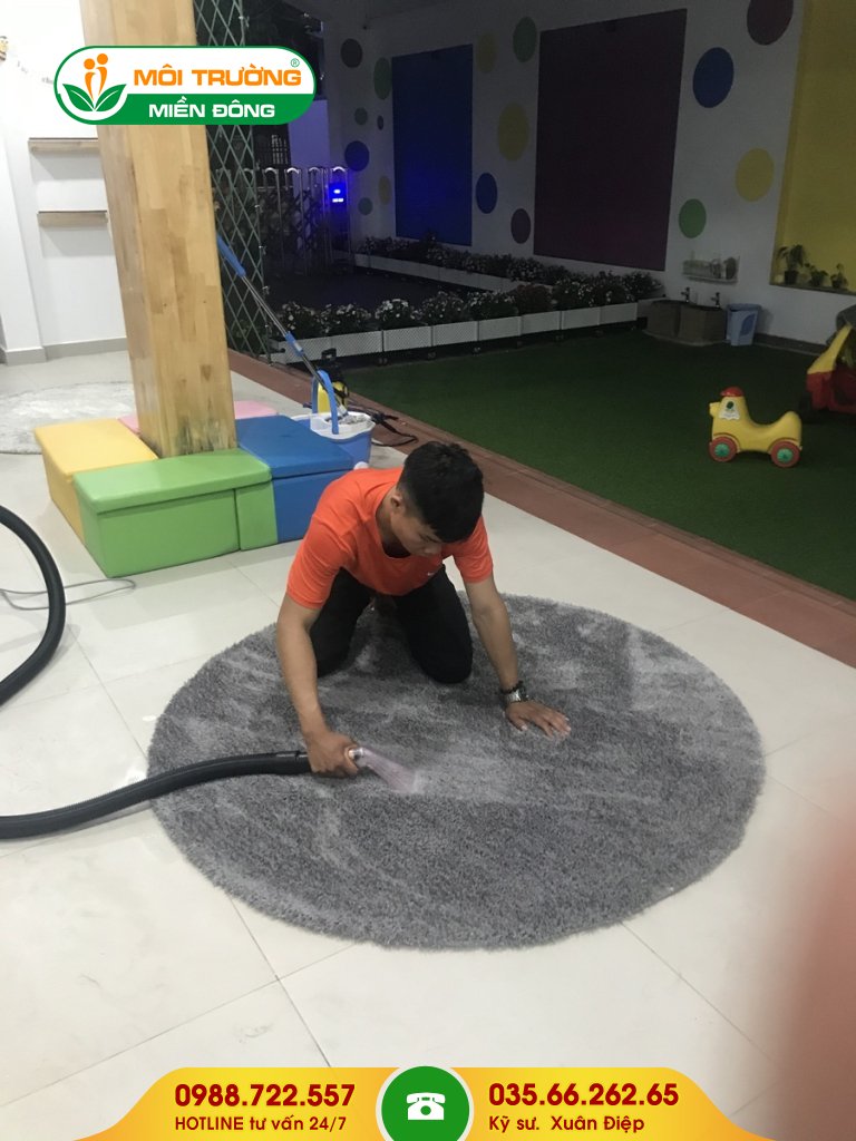 Đơn giá dịch vụ giặt thảm trang trí