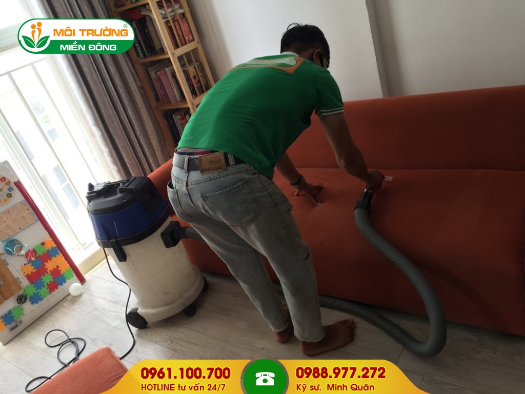Dự toán dịch vụ hút bụi ghế sofa tại nhà