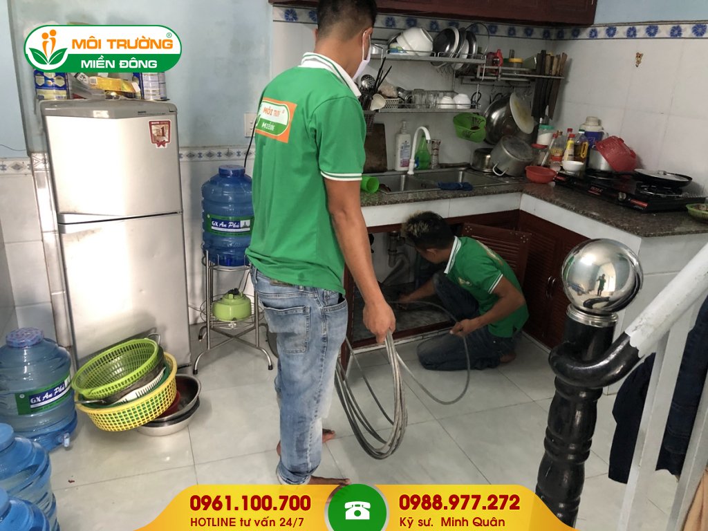 Báo giá thông tắc cống bằng sợi cáp lớn