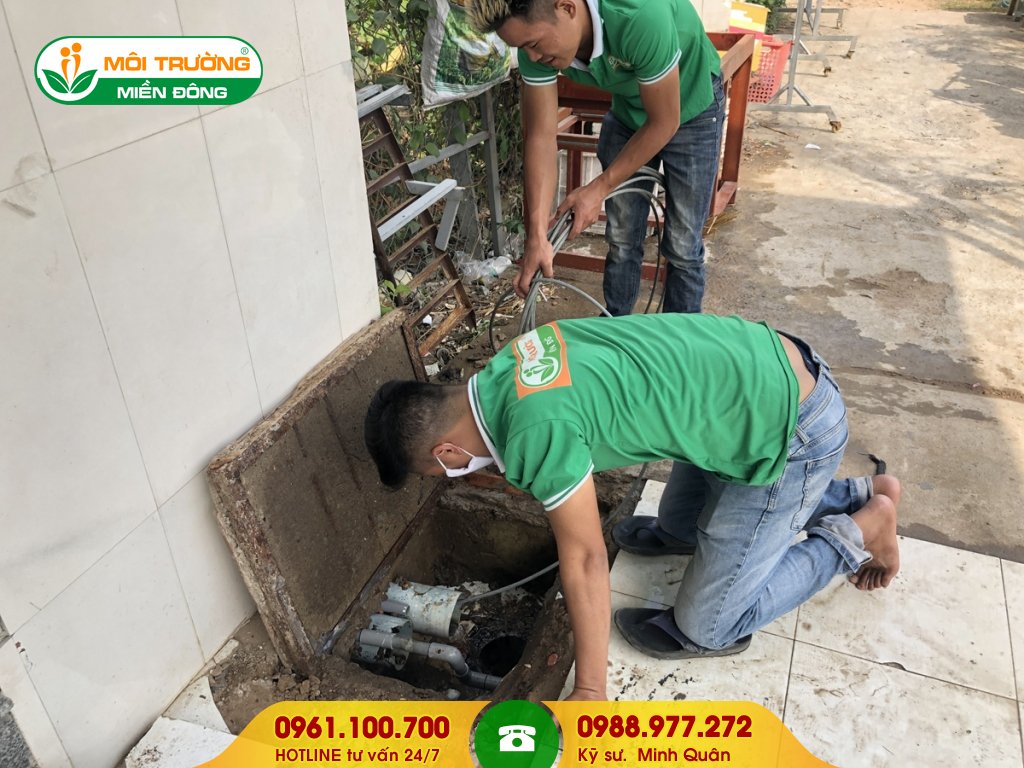 Giá dịch vụ thông tắc cống bằng sợi cáp lớn