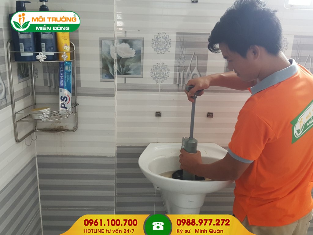 Đơn giá thông tắc lavabo bằng thụt cao su