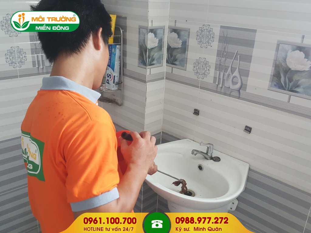 Đơn giá thông tắc lavabo công ty