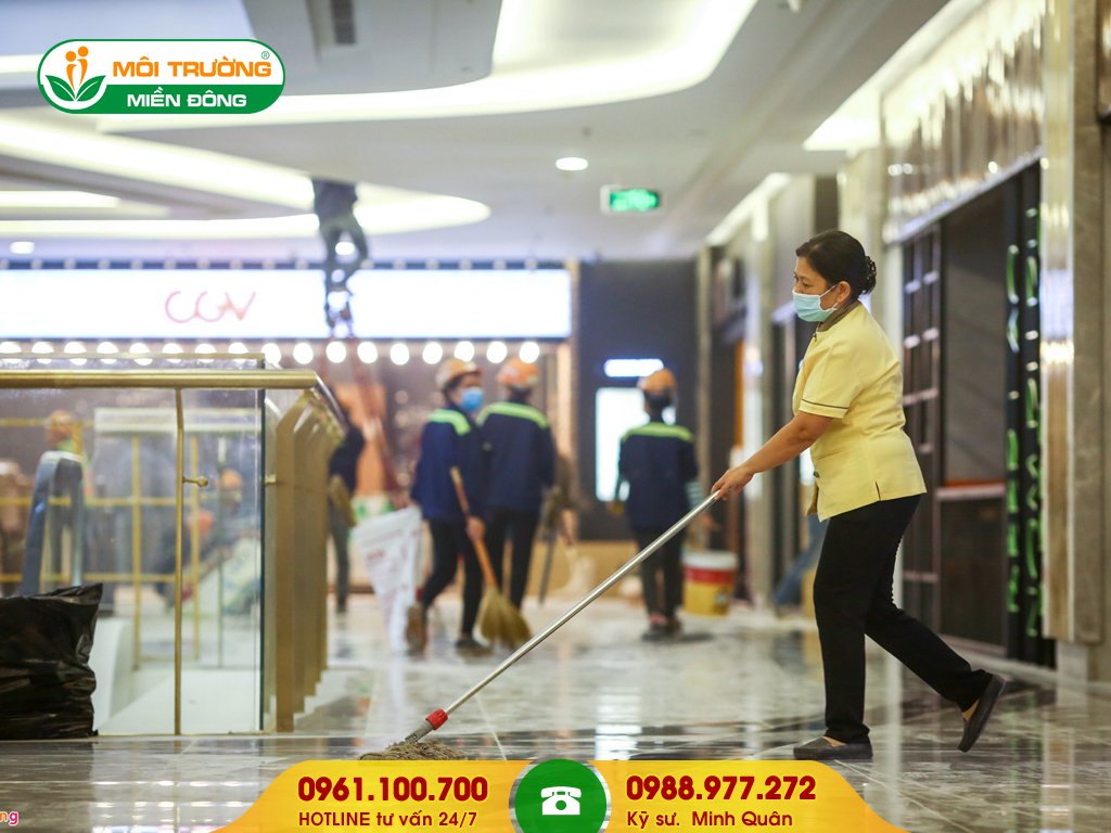 Đơn giá Cung ứng lao động tạp vụ vệ sinh TTTM