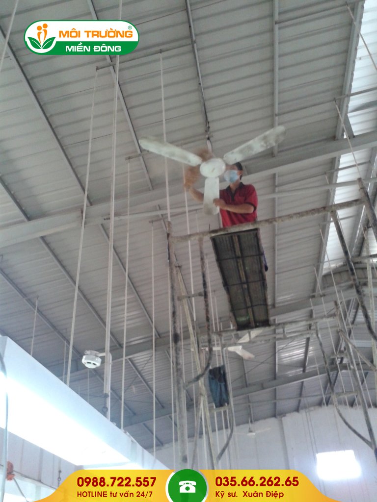 Đơn giá dịch vụ vệ sinh quạt công nghiệp