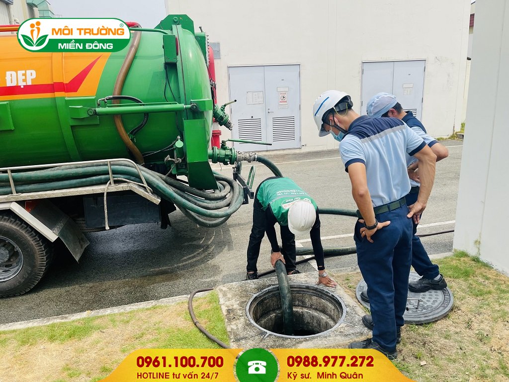 Dự toán hút hầm cầu không cần đục phá