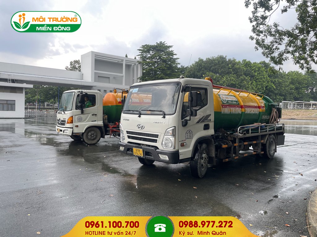 Xe rút hầm cầu khu chung cư