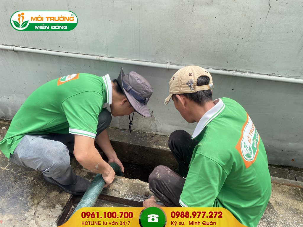 Dự toán nạo vét hố ga khu chung cư